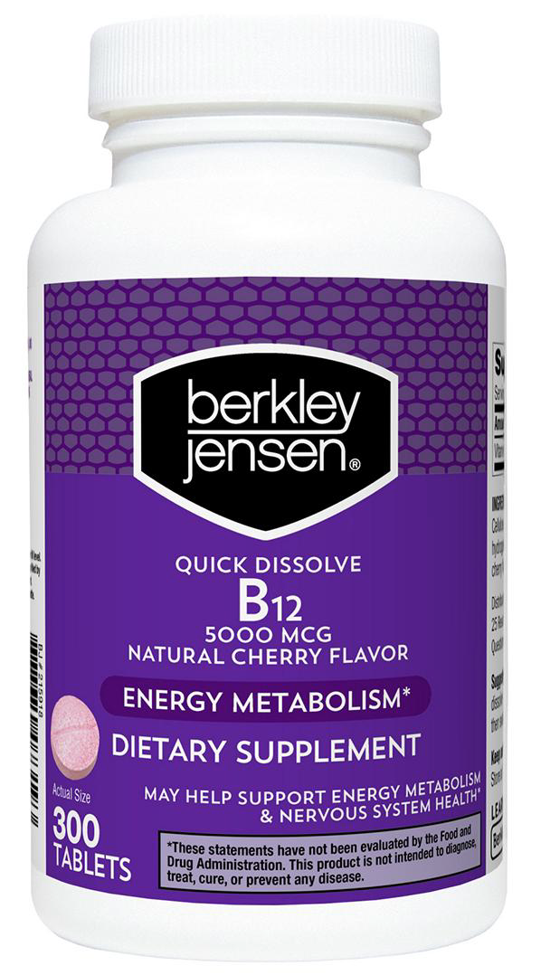 버클리젠슨 비타민 B12 5000mcg 퀵디졸브 300정