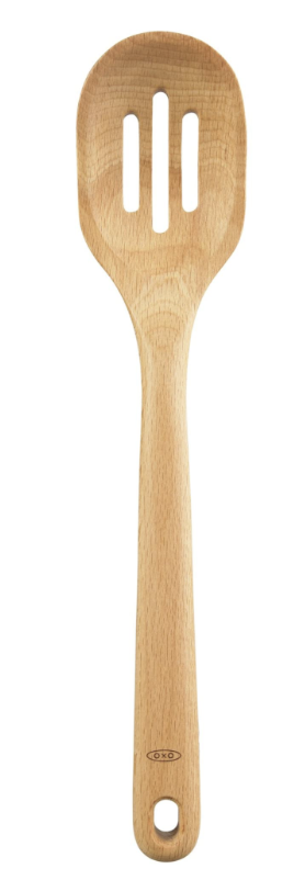 옥소 OXO 너도밤나무 슬롯형 스푼 12.5"