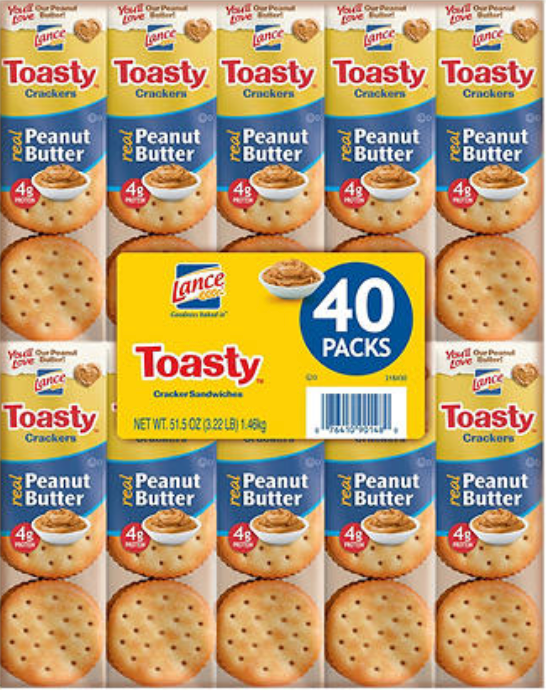 란스 Lance 토스티 땅콩버터 샌드위치 크래커 스낵팩 40개 (1.4kg)