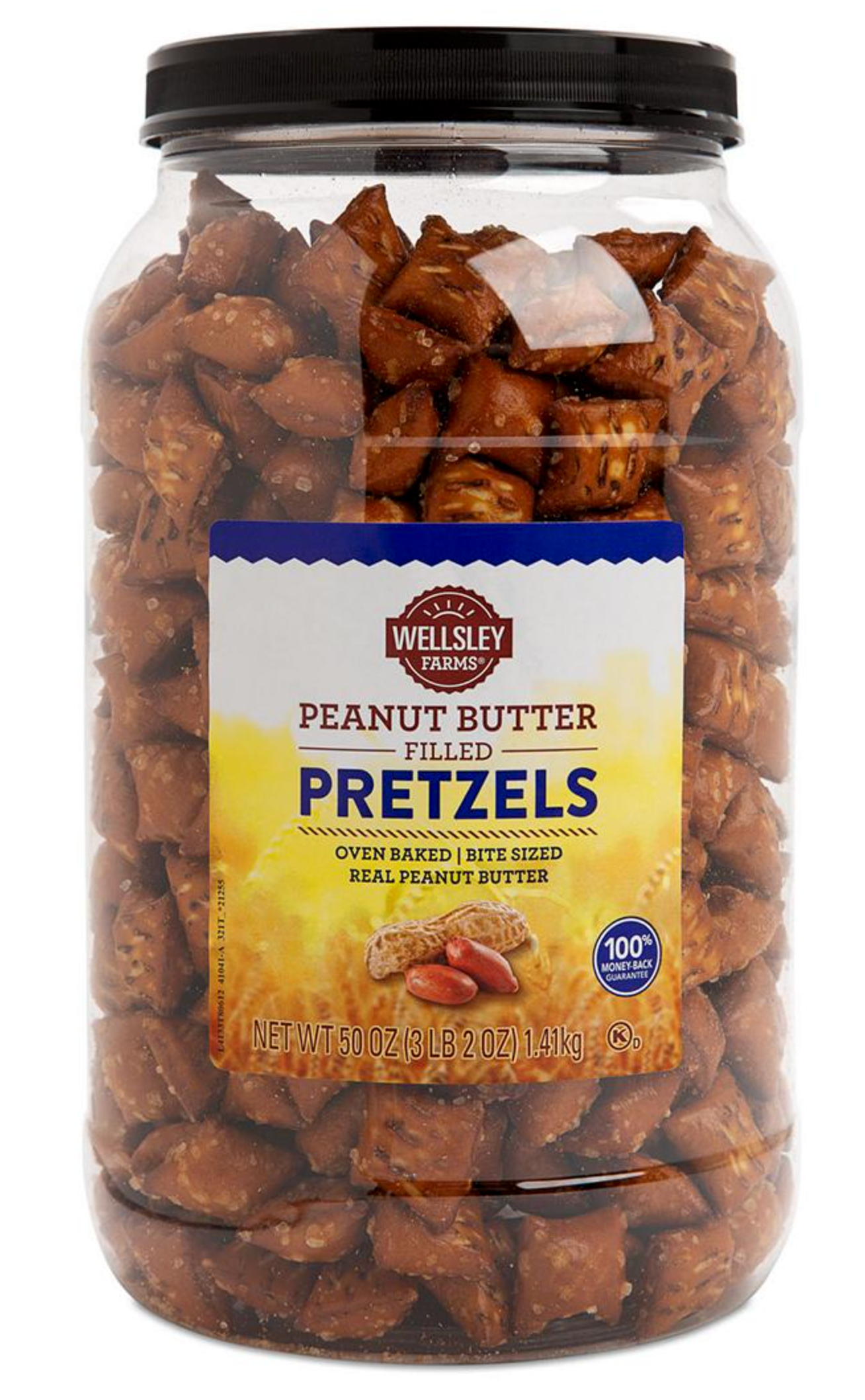 웰슬리팜 땅콩버터 프레즐 캐니스터 1.4kg