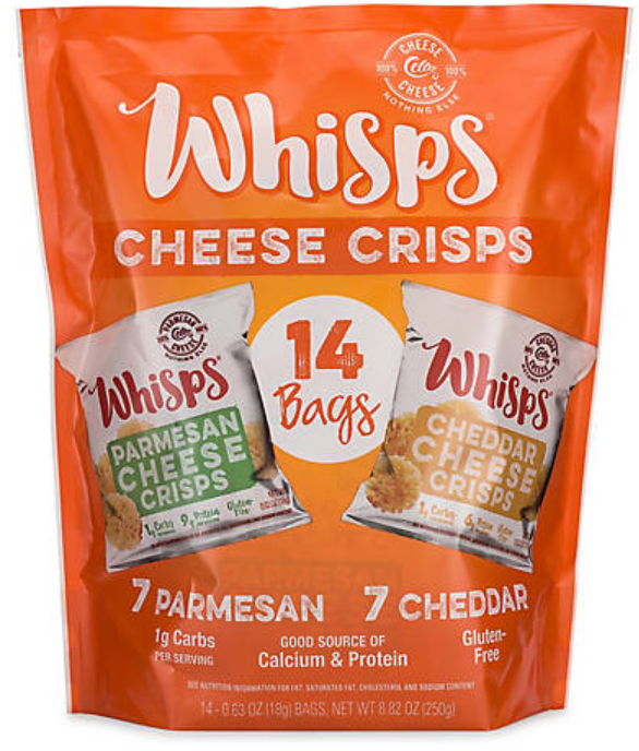 휘스프 Whisps 치즈 크리스프 2가지맛 18g 14팩 (252g) *케토친화*