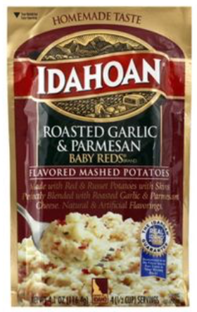 아이다호안 Idahoan 글루텐-프리 로스티드 갈릭 & 파마산 매시드 포테이토 113g 2ct (226g)