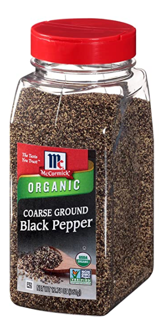 맥코믹 McCormick 유기농/Non-GMO 굵은입자 후추 가루 Coarse 340g