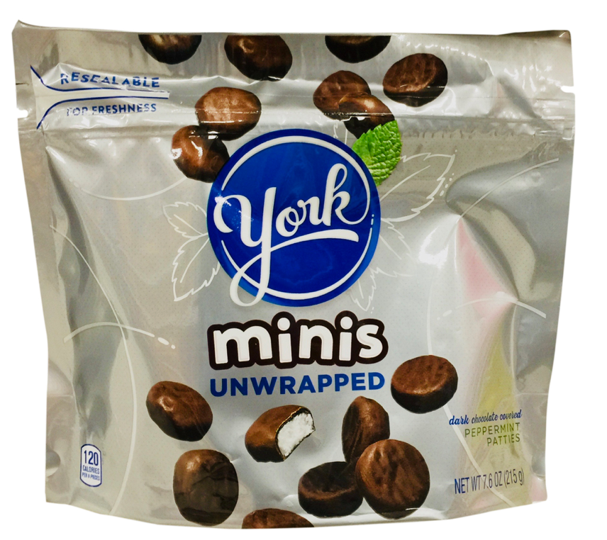 허쉬 요크 글루텐-프리 다크초콜렛 페퍼민트 패티 미니스 215g