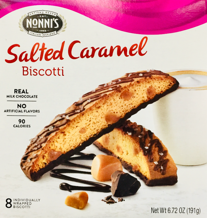 노니 Nonni's 솔티드 카라멜 비스코티 24g 8pc (191g)
