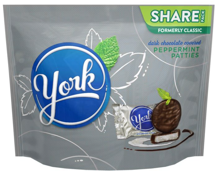 허쉬 요크 글루텐-프리 다크초콜렛 페퍼민트 패티 297g