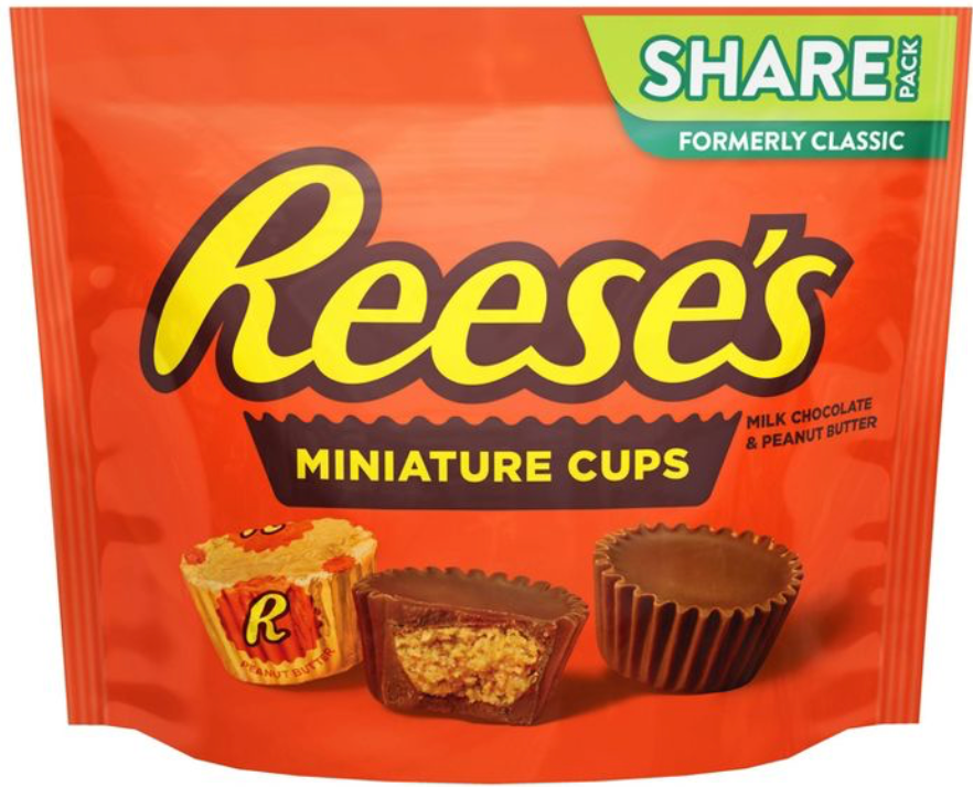 허쉬 리세스 글루텐-프리 땅콩버터 밀크초콜렛 미니어처 297g