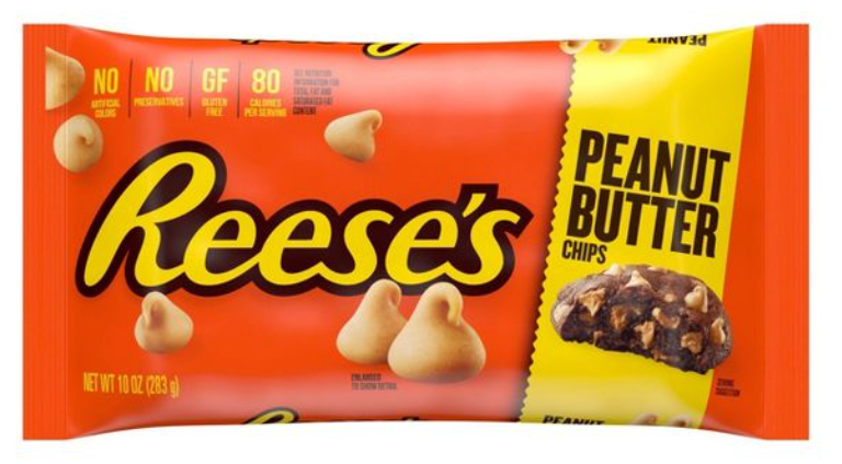 허쉬 리세스 글루텐-프리 땅콩버터 밀크초콜렛 베이킹 칩 326g