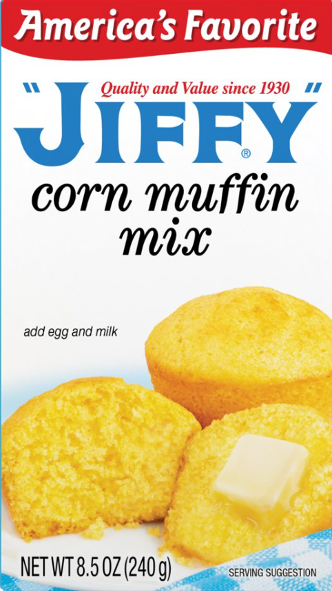 지피 JIFFY 콘 머핀 믹스 240g 4팩 (960g)