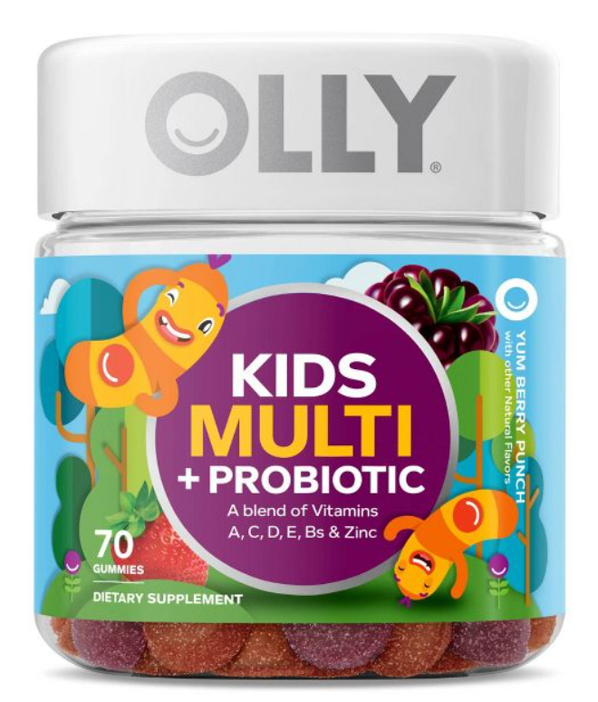 2+ 올리 OLLY 키즈 멀티 + 유산균 거미 70정