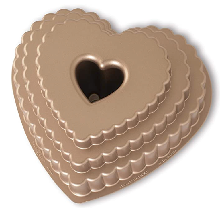 노딕 웨어 Nordic Ware 하트 번트 팬 12컵