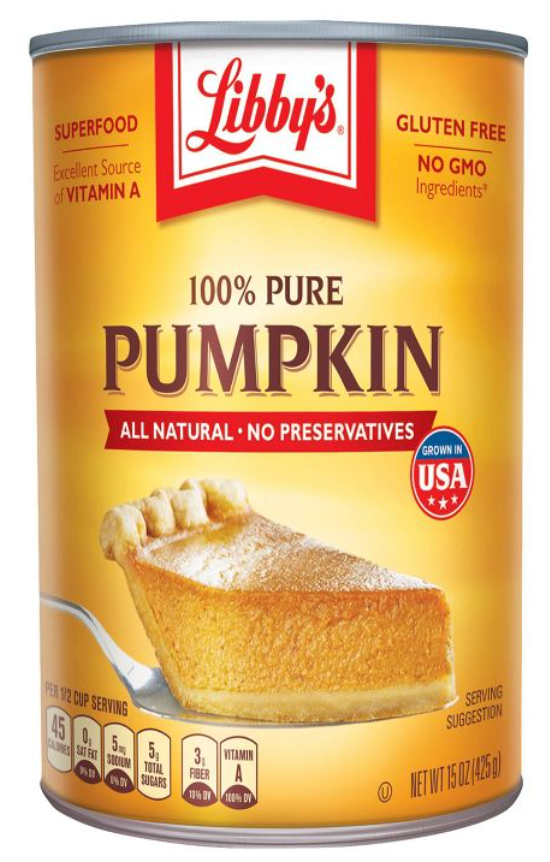 리비 Libby's Non-GMO 호박 퓨레 425g