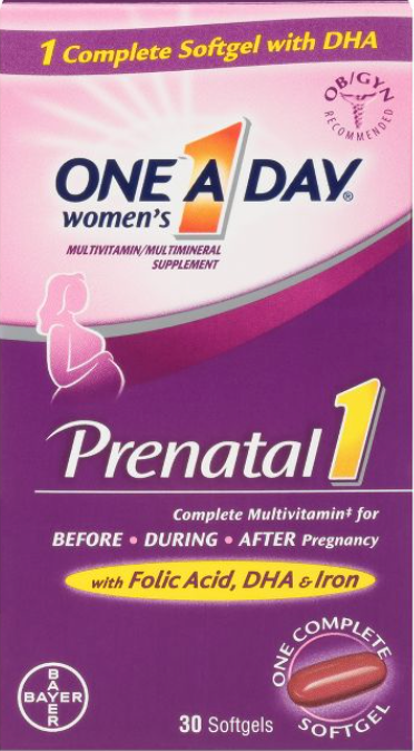 바이엘 원어데이 프레나탈 멀티 with DHA & 엽산 30 액정