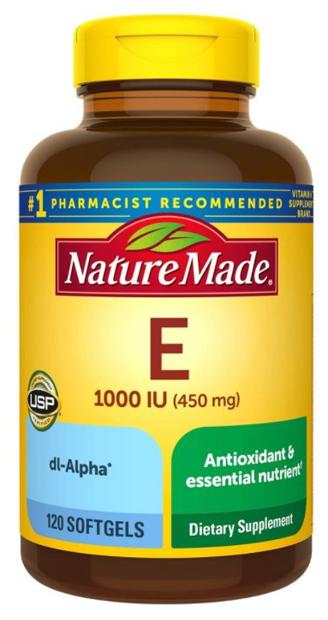 네이처메이드 Nature Made 비타민 E 450mg (1000 IU) 120 액정