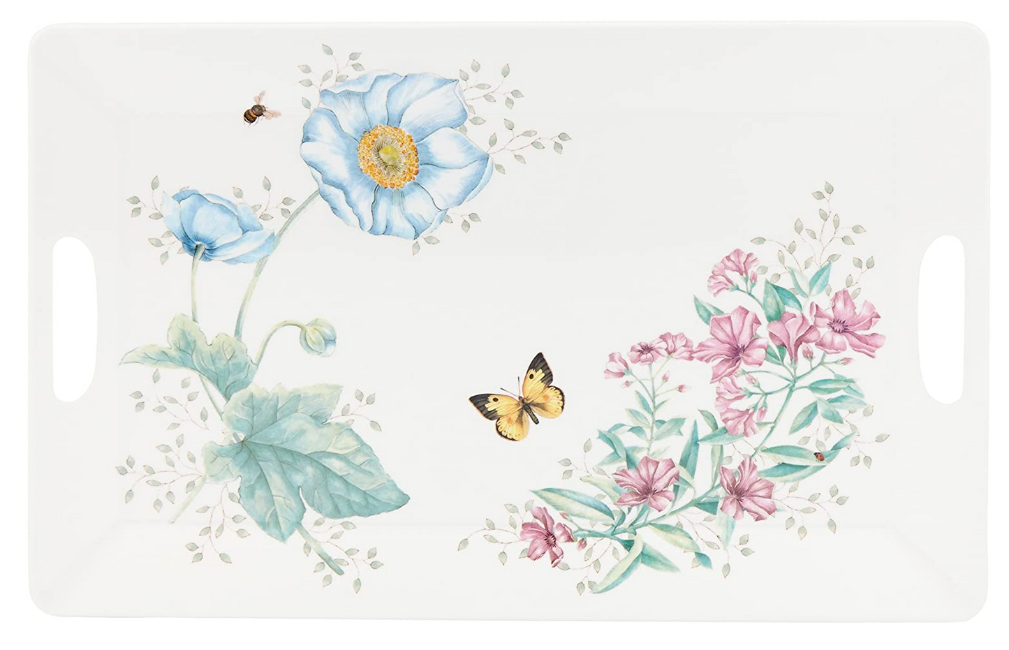 레녹스 Lenox 버터플라이 메도우 BPA-프리 멜라민 쟁반 47.6 x 25cm