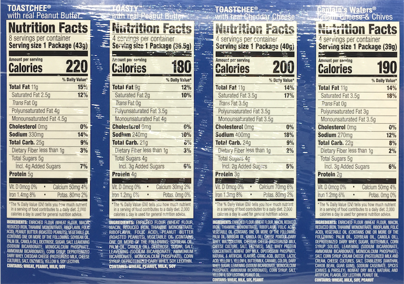 란스 Lance 샌드위치 크래커 4가지맛 스낵팩 40개 (1.6kg)