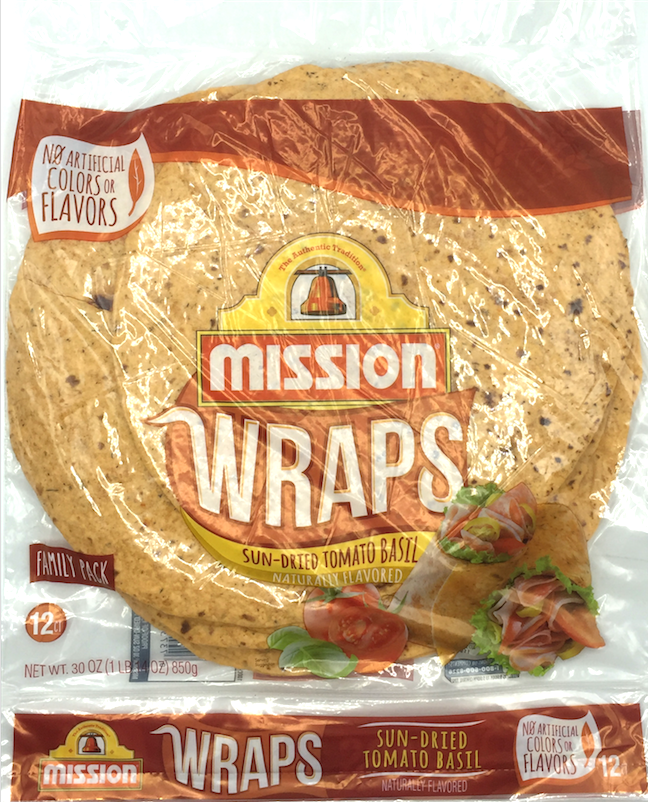 미션 Mission 랩 토마토 바질 토틸라 70g 12ct (850g)