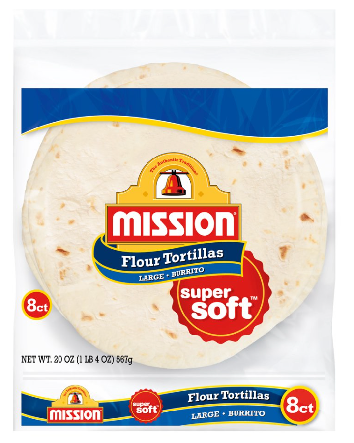 미션 Mission 브리또 밀가루 토틸라 70g 8ct (567g)