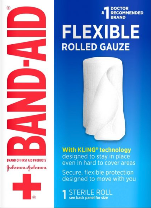 밴드에이드 Bandaid 멸균 셀프접착 거즈 5cm x 2.2m