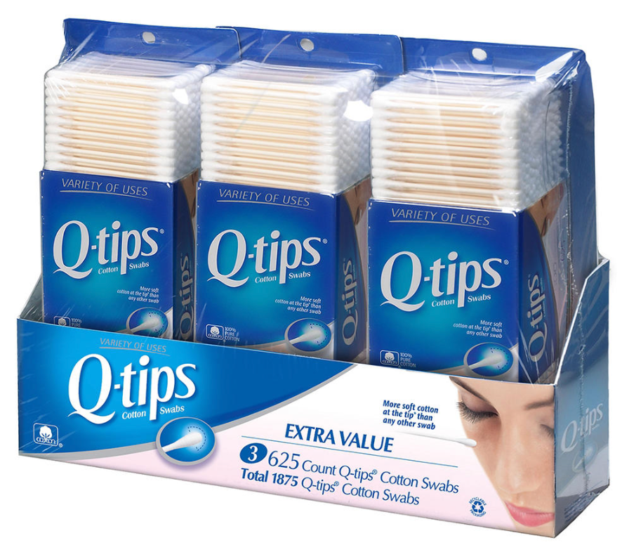 큐팁 Q-tips 면봉 625pc 3ct (1875pc)