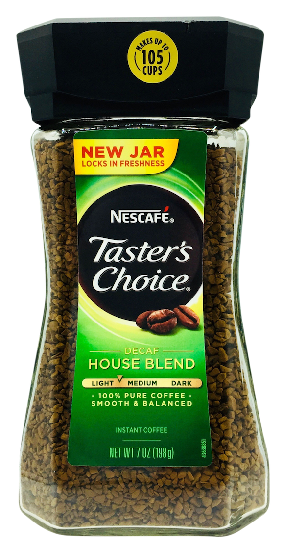 네스카페 Nescafe 테이스터스초이스 디카페인 하우스 블렌드 인스턴트 커피 198g (105잔)