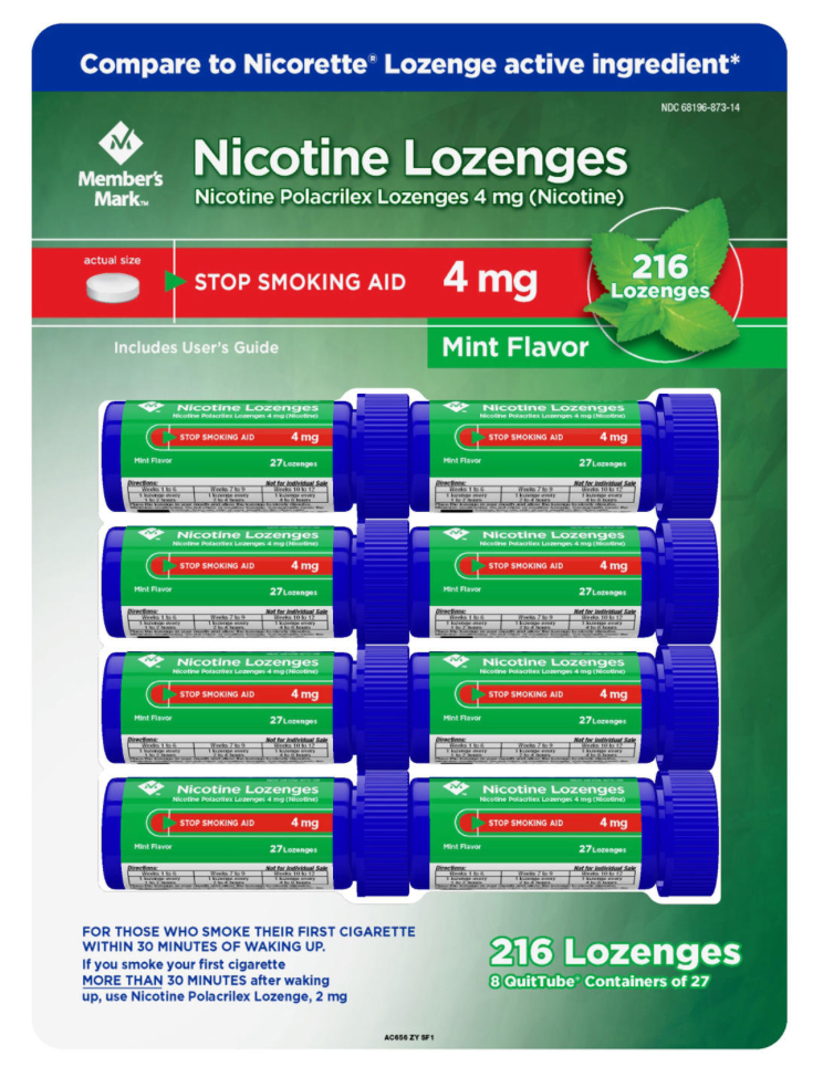 멤버스마크 니코틴 4mg 금연 로젠지 27정 8개 (216정) *FDA 인증*