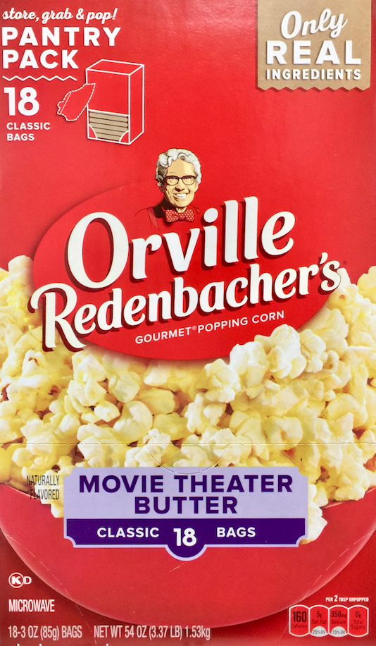 오빌 Orville Redenbacher's Non-GMO 전자렌지 무비 씨어터 팝콘 18팩 (1.53kg)