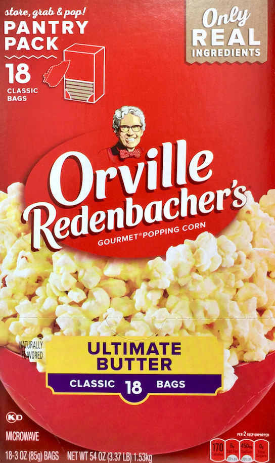 오빌 Orville Redenbacher's Non-GMO 전자렌지 얼티밋 버터 팝콘 18팩 (1.53kg)