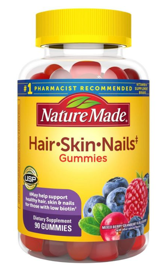 네이처메이드 헤어 스킨 네일 거미 90정