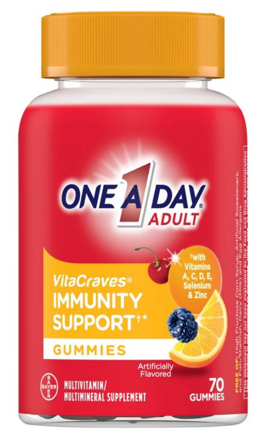 12+ 바이엘 원어데이 어덜트 멀티 + 면역/이뮨 서포트 거미 70정