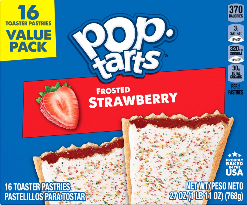 켈로그 Kellogg's 프로스티드 스트로베리 팝타르트 16ct (768g)