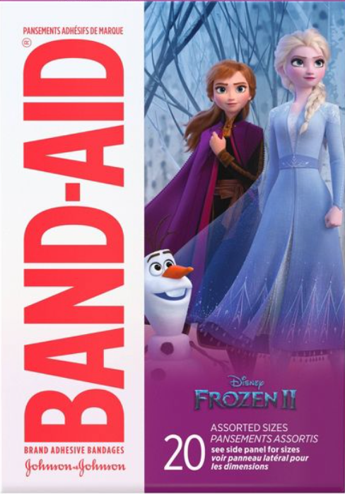밴드에이드 Bandaid 키즈 밴드 Disney Frozen 20매 2개 (40매)