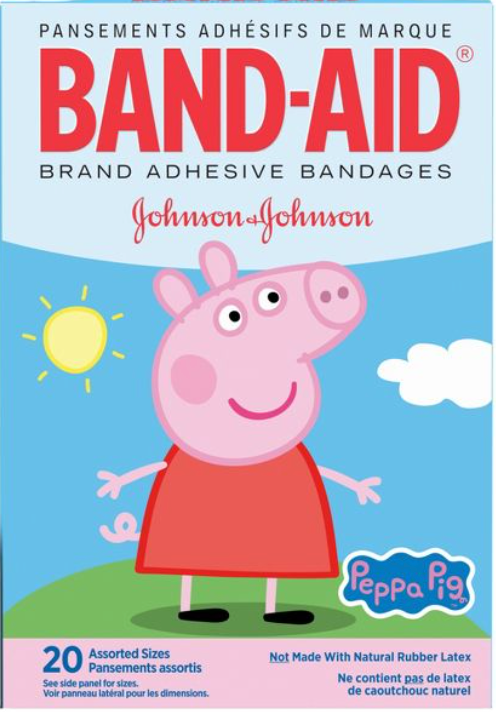 밴드에이드 Bandaid 키즈 밴드 Peppa Pig 20매 2개 (40매)