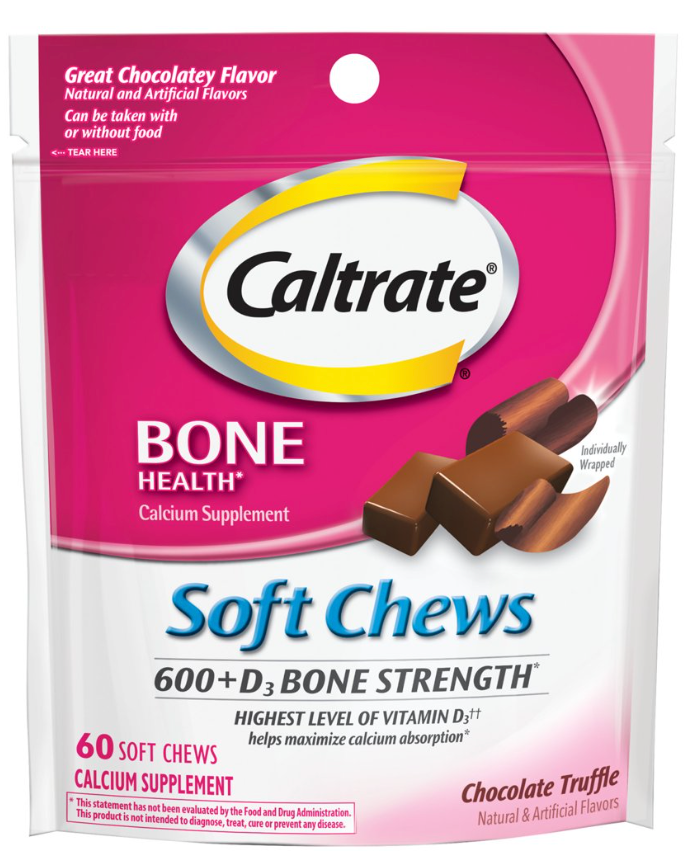 화이자 Pfizer 칼트레이트 칼슘 600mg + D3 츄 60정