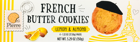 피에르 비스키테리 Pierre Biscuiterie 레몬 & 아몬드 프렌치 버터 쿠키 125g 2개 (250g) *100% 천연원료*