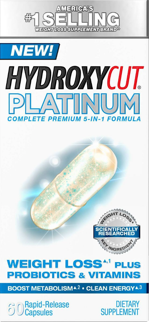 하이드록시컷 HydroxyCut 플래티넘 5-in-1 유산균•멀티 비타민 60정