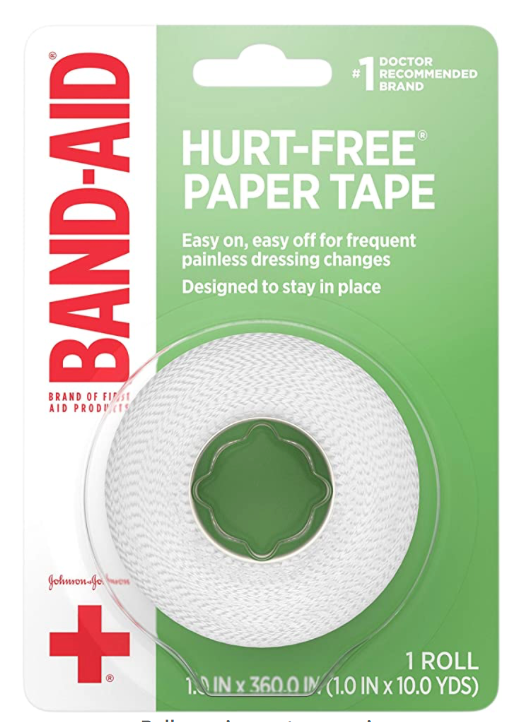 밴드에이드 Bandaid 허트프리 의료용 종이 테이프 2.5cm x 9.1m