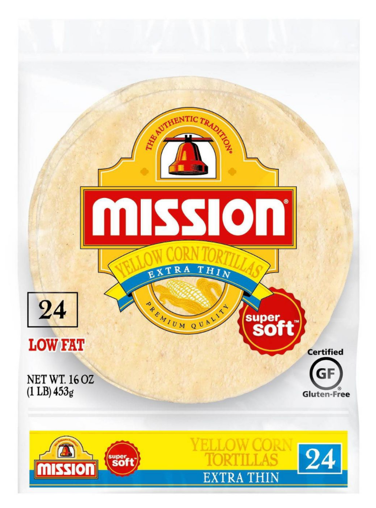 미션 Mission 글루텐-프리 옐로콘 엑스트라씬 토틸라 24ct (453g)