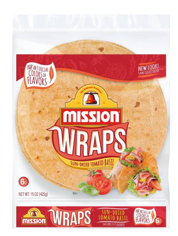 미션 Mission 랩 토마토 바질 토틸라 6ct (425g)