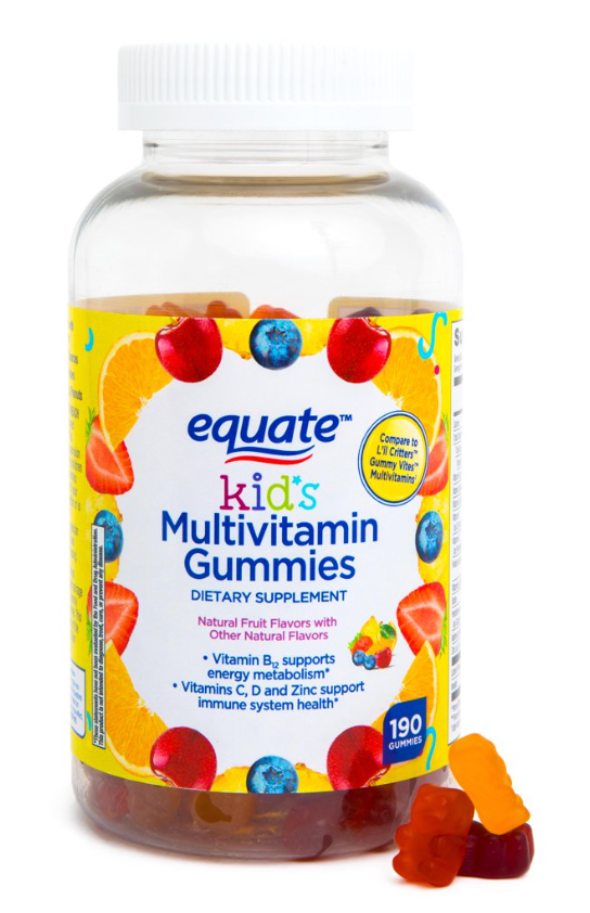 2+ 이퀘이트 키즈 젤라틴-프리 멀티비타민 거미 190정