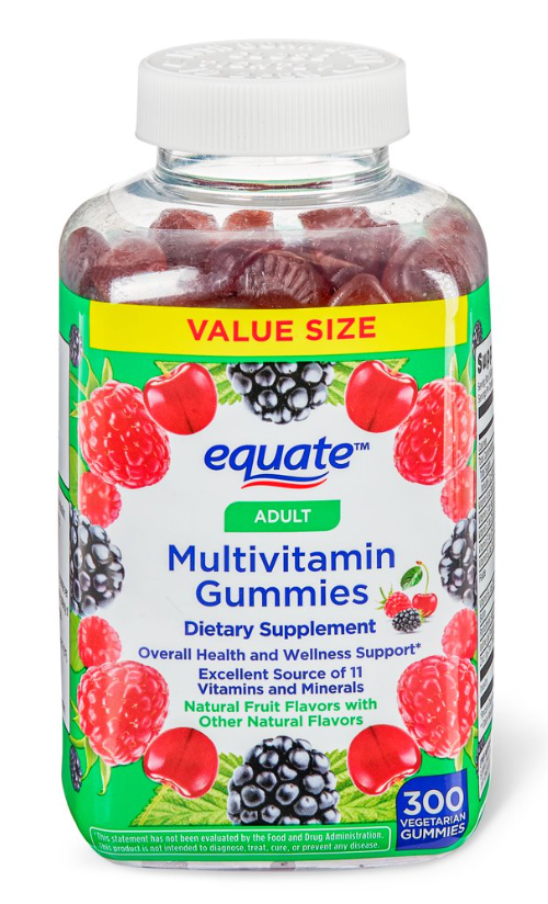이퀘이트 어덜트 젤라틴-프리 멀티비타민 거미 300정