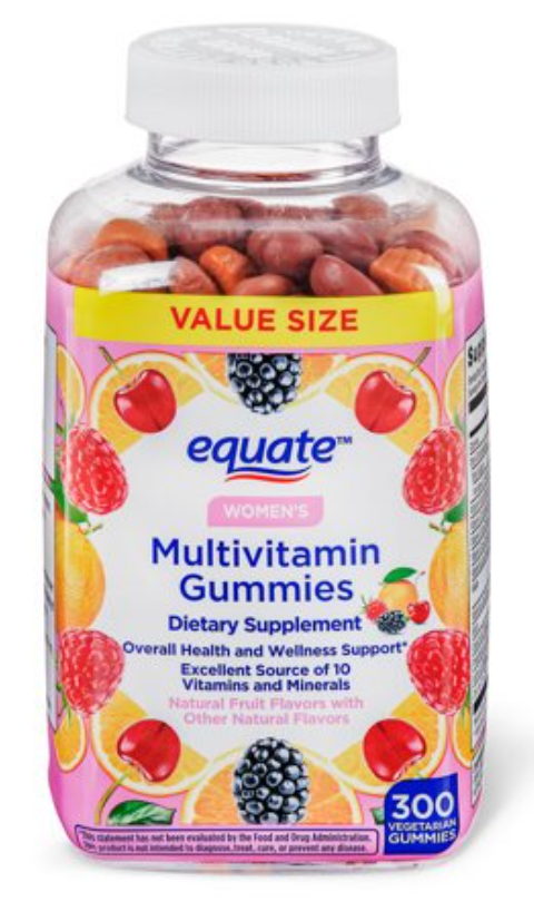 이퀘이트 우먼즈 젤라틴-프리 멀티비타민 거미 300정