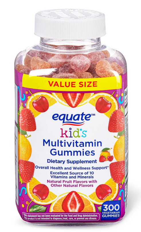 2+ 이퀘이트 키즈 젤라틴-프리 멀티비타민 거미 300정