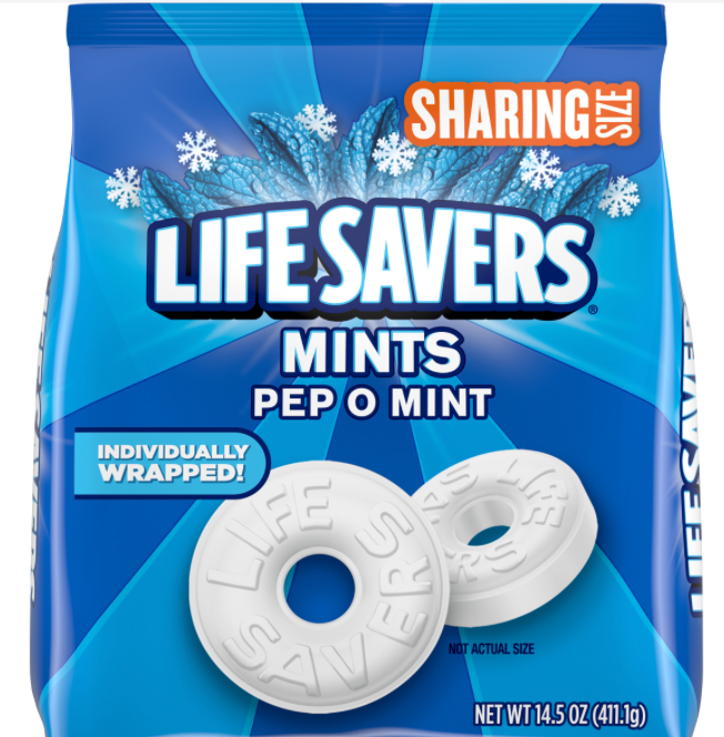 라이프세이버 Lifesavers 페퍼민트 캔디 411g
