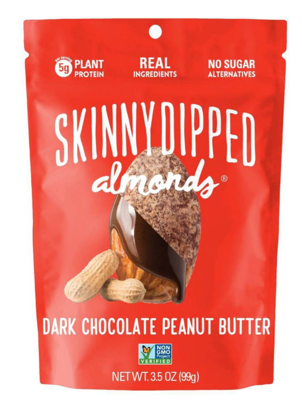 스키니딥드 SkinnyDipped Non-GMO 글루텐-프리 다크초콜렛 땅콩버터 아몬드 99g