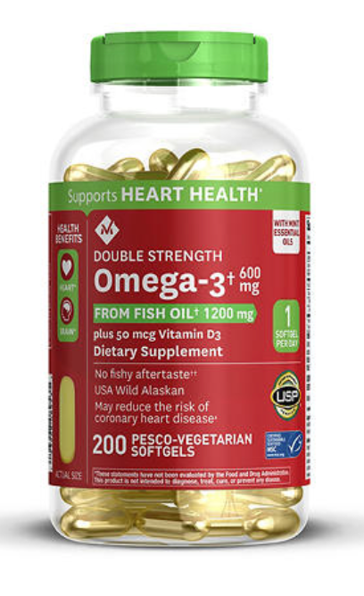 멤버스마크 오메가-3 600mg + 비타민 D3 2000 IU 200정