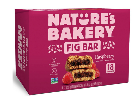 네이처스베이커리 Nature's Bakery Non-GMO 라즈베리 무화과 바 18ct (1.02kg)
