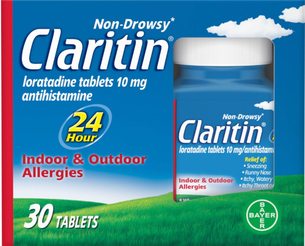 6+ 바이엘 클라리틴 로라타딘 10mg 24시간 알러지 릴리프 30정