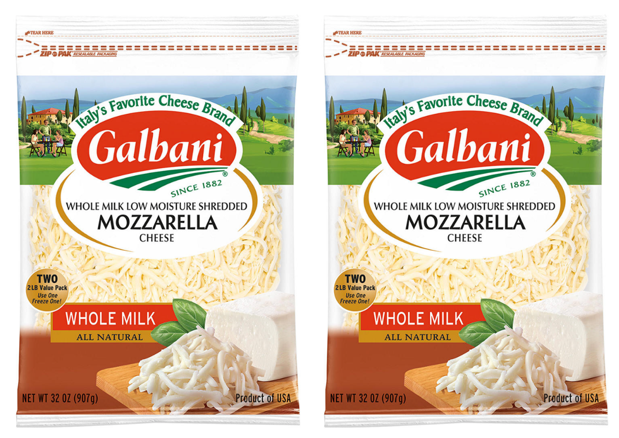 갈바니 Galbani rBST-프리 홀밀크 슈레디드 모짜렐라 치즈 907g 2ct (1.8kg)
