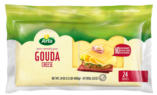 아라 Arla rBST-프리 고다 치즈 슬라이스 24pc (680g)